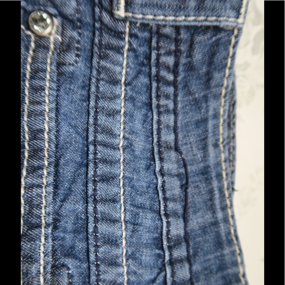 Miss Me jeans sz 27 x 32 wide leg - Picture 5 of 5